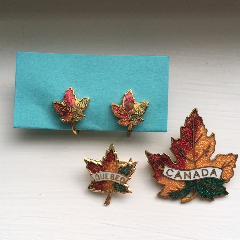 Gold Tone Etched Fall Leaves, Maple Leaf Earrings